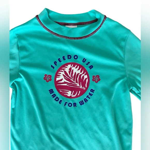 Girl’s Speedo Rashguard UV Rating 50+, Size Small - Picture 3 of 9